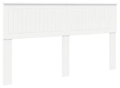 Image de Tête de lit vidaXL en bois blanc