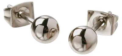 Produktbild von Boccia Damen Ohrstecker Kugel 0504-01 Titan