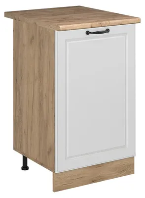 Produktbild von Küchenunterschrank Vicco R-Line Weiß Landhaus/Goldkraft Eiche 50 cm Arbeitsplatte Goldkraft Eiche, Model 70364