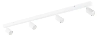 Produktbild von Deckenstrahler Metall verstellbar Weiß GU10 4-flammig länglich Modern Spot Lampe Decke