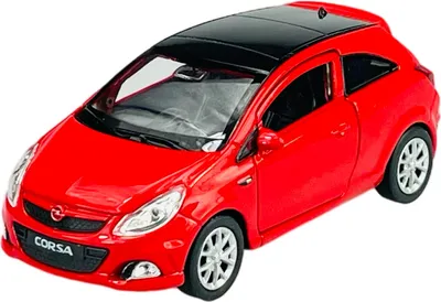 Zdjęcie produktu dla Welly Opel Corsa OPC Red 1:34-1:39 Odlewany model metalowy Nowy w pudełku 42363