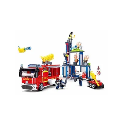 Immagine prodotto di Sluban Vigili del Fuoco M38-B0967 Grande autopompa con cannone e robot mobile