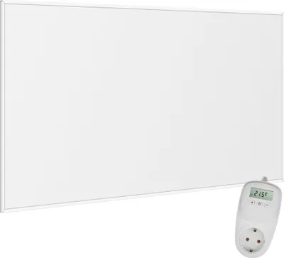 Zdjęcie produktu dla Grzejnik ścienny na podczerwień VIESTA® z termostatem [Z TERMOSTATEM TH10] Model F780 - 780 W. Grzejnik na podczerwień z kryształu węglowego.
