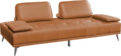 Produktbild von KAWOLA Sofa WIOLO Schlafsofa Daybed Leder cognac