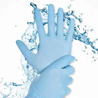 Obrázek produktu pro HYGOSTAR 270366 HYGOSTAR nitrilové rukavice Rapid-On, S, modré, bez prášku