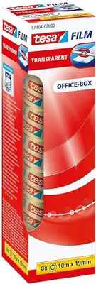 Produktbild von tesa tesafilm Transparent Klebeband - 10 m x 19 mm - 8 Rollen