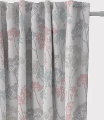 Produktbild von SCHÖNER LEBEN. Vorhang Blumen Gräser pastell mint rosa grau 245cm Aufhängung Smok-Schlaufenband