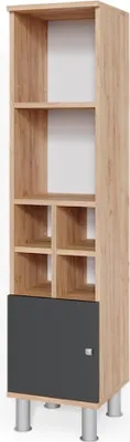 Zdjęcie produktu dla Szafka łazienkowa Vicco Fynn Antracyt 30 x 130.6 cm małe drzwi, Model 34151