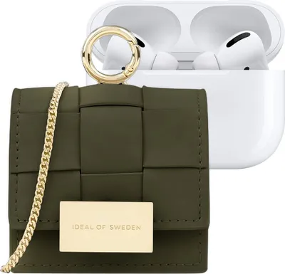 Produktbild von IDEAL OF SWEDEN, Mini-Tasche für AirPods Modell Braided Verstellbarer Gurt, Khaki