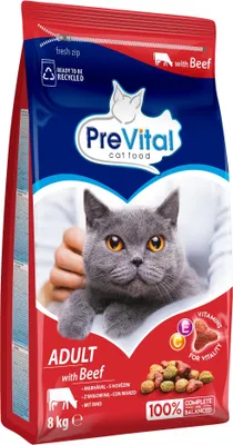 Obrázek produktu pro PreVital 8kg ADULT HOVĚZÍ granule