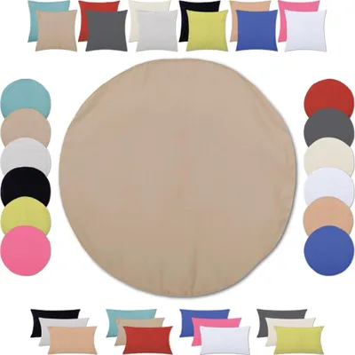 Immagine prodotto di Copricuscino (serie Ellen) Ø 30cm Copricuscino decorativo Copricuscino decorativo, colore: grigio sabbia