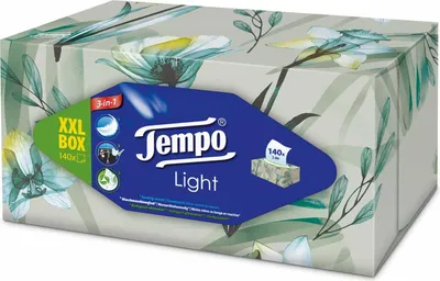 Produktbild von Tempo Taschentücher XXL Light Box 140 Tücher