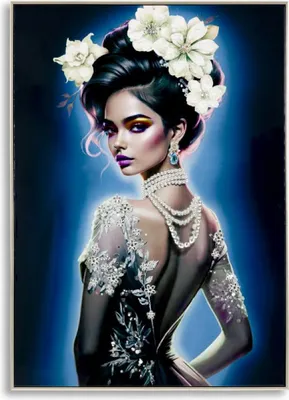 Image de Mauro Ferretti Tableau Isabel avec cadre 72x4x102 cm