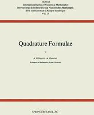 Produktbild von Quadrature Formulae