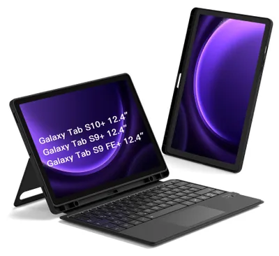 Produktbild von Inateck Hülle mit Tastatur kompatibel mit Samsung Tab S10+/S9+/S9 FE+