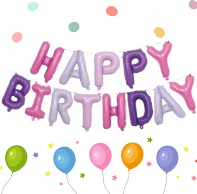 Immagine prodotto di Palloncini con le lettere Happy Birthday decorazione festa di compleanno set di palloncini