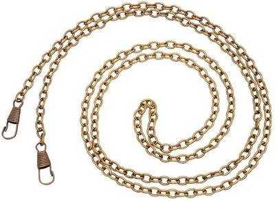 Produktbild von Antikes Bronzeschmuckset - Kabelketting - 120 cm - Metalen Gespen - Duurzaam - Eenvoudig zu befestigen - Tasriem - 10 Stück
