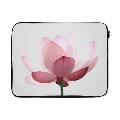 Produktbild von MuchoWow® Laptop Hülle 17 Zoll Laptoptasche Blumen - Rosa - Natur - Botanisch - Zipper - Schutzabdeckung