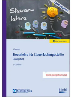 Produktbild von Steuerlehre für Steuerfachangestellte - Lösungsheft