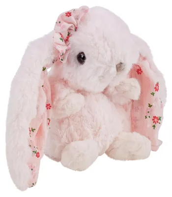 Produktbild von Bukowski Hase Kanina Floral weiß/rosa mit Blumen 15 cm