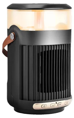 Image de Chauffage d'appoint infrarouge, deux niveaux de chauffage, protection contre la surchauffe, noir