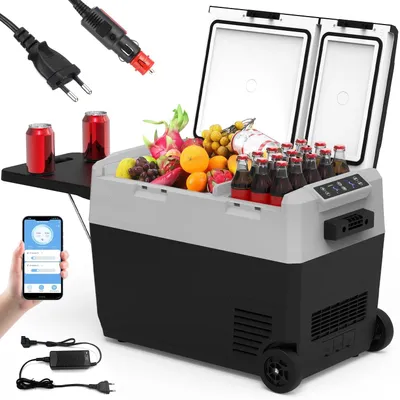 Immagine prodotto di Compressore per frigorifero portatile – Frigorifero elettrico compatto per campeggio con controllo tramite app - 32L