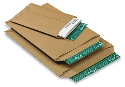 Produktbild von 50x Versandtaschen TP310 175x250mm stabile Vollpappe Selbstklebeverschluss A5 braun