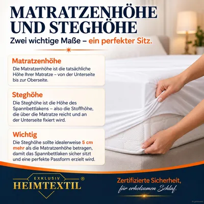 Produktbild von EXKLUSIV HEIMTEXTIL Jersey Spannbettlaken Premium 60 x 120 - 70 x 140 cm Weiss