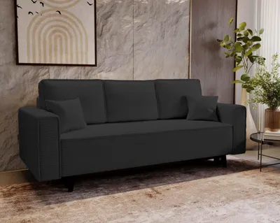 Produktbild von Schlafsofa Cordstoff - LUX 225 cm - Sofa mit schlaffunktion und Bettkasten