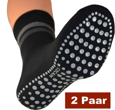 Produktbild von Cocain underwear Socken ABS Noppen rutschfest, Farben:Schwarz, Gr.:43/46