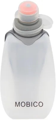 Produktbild von Trinkflasche 250ml für Laufen, Wandern, Fitness, durchsichtig mit Clip