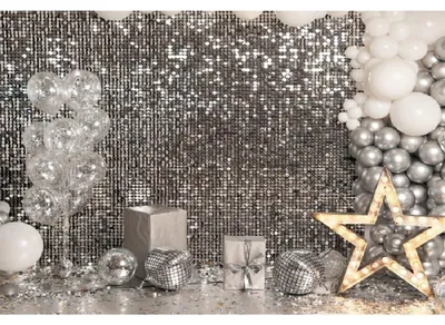 Image de Fond en vinyle avec paillettes - 7 x 5 pieds pour décoration de fête