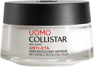 Produktbild von Collistar Uomo Anti-Wrinkle Revitalizing Cream, Tages- & Nachtcreme, Männer, Jeder Hauttyp, Gesicht, Hals/Nacken, Anti-Falten, Elastizität, Kräftigend, Revitalisierend, Glättend, Belebend, 50 ml