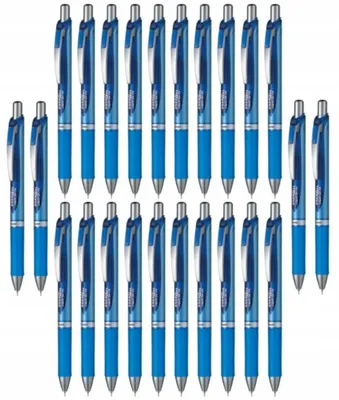 Produktbild von Pentel EnerGel BLN75 Gel-Tintenroller Blau 0,5 mm (24 Stk.)