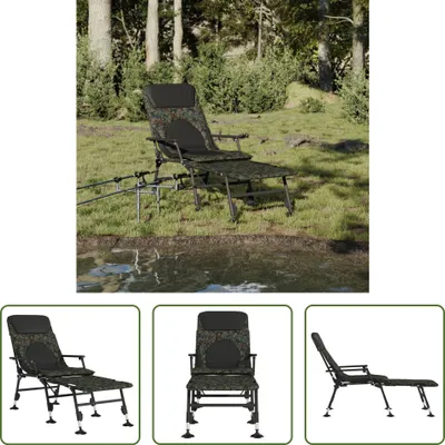 Productafbeelding van De Living Store Angelliege met verstelbare poten, inklapbaar, camouflagepatroon