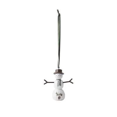 Obrázek produktu pro Kähler Design - Hammershøi Vánoční dekorativní závěsná figurka sněhuláka, v: 9,5 cm