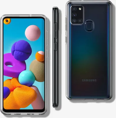 Produktbild von Spigen ACS00975. Etui-Typ: Cover, Markenkompatibilitt: Samsung, Kompatibilitt: Galaxy A21s, Maximaler Bildschirmdurchmesser: 16,5 cm (6.5" ), Oberflchenfrbung: Einfarbig, Produktfarbe: Transparent (SP-ACS00975)