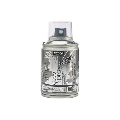 Produktbild von Pébéo Decospray Acryl-Sprühfarbe, 100 ml, Chromsilber