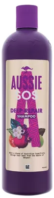 Produktbild von 2x Aussie SOS Deep Repair Shampoo Für Geschädigtes & Trockenes Haar je 490ml