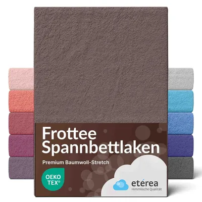 Produktbild von etérea Frottee Spannbettlaken 80% Baumwolle 20% Polyester 140x200 - 160x200 cm