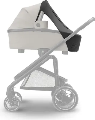 Produktbild von UPF 50+ Sonnenschutz für Reisebetten, Kinderwagen und Babyschalen mit Guckfenster in Schwarz