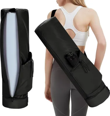 Produktbild von Yogatasche Damen mit Nassfach und Flaschentasche Schwarz