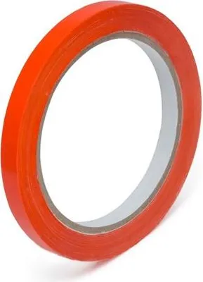 Zdjęcie produktu dla Taśma PVC 9mm/60m Czerwona do zaklejania woreczków