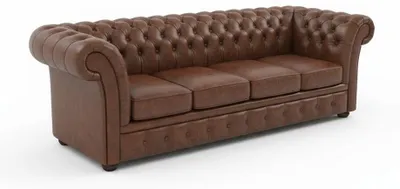Productafbeelding van Klassisches Braunes Chesterfield Sofa 5-Sitzer Wohnzimmer Polstercouch