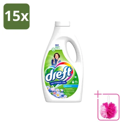 Produktbild von 15 x Dreft Flüssigwaschmittel Bunter Traum für Buntwäsche - Sparpackung - 15 Stücke
