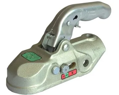 Produktbild von KNOTT Kugelkupplung K27-A aus Gusseisen, bis 2700 kg, Rohrdeichsel 50 mm, Stützlast 150 kg, Bohrbild 40 mm, Bohrung 14,5, verzinkt, Anhänger