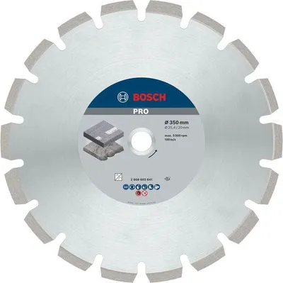Produktbild von PRO Asphalt Diamanttrennscheibe, 350 x 20/25,4 mm