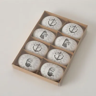 Produktbild von Deko Steine Strahlo 8er 4x4cm Kunststoff