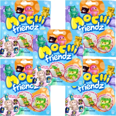 Produktbild von DeAgostini Mochi Friendz Sammelfiguren mit Wendekostüm Figur - 5 Tüten