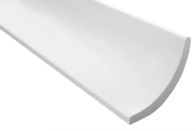 Produktbild von Zierleisten 20 cm Musterstück E-13 | leicht und stabil | extrudiertes Styropor | Stuckprofile | Decken-/ und Wandübergang | modern weiß | dekorativ | XPS | 75 x 75 mm